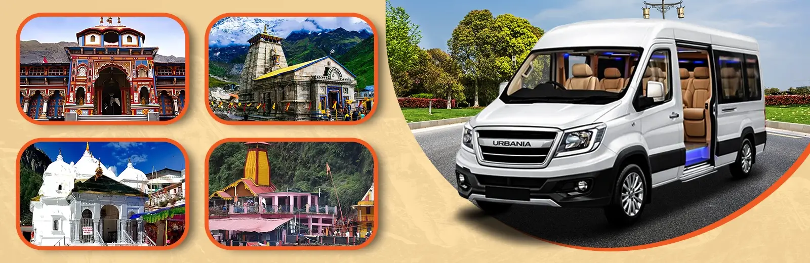 Dehradun to Char Dham Yatra by Urbania Van Dehradun to Char Dham Yatra by Urbania Van