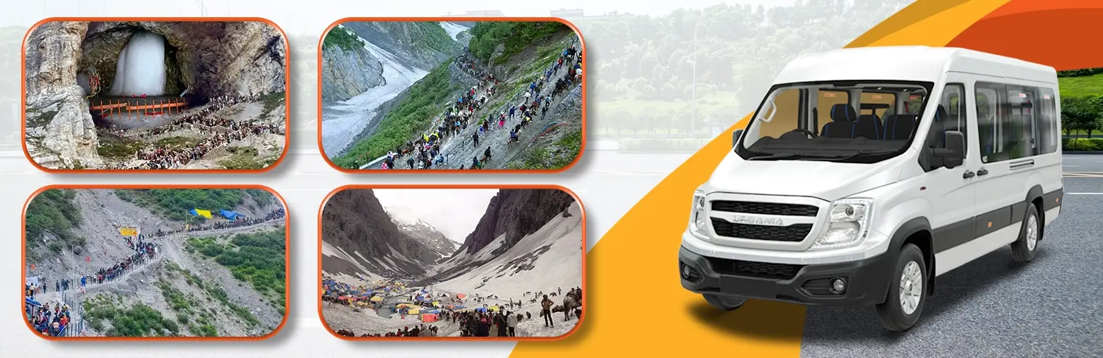 Delhi to Amarnath Yatra by Urbania Van