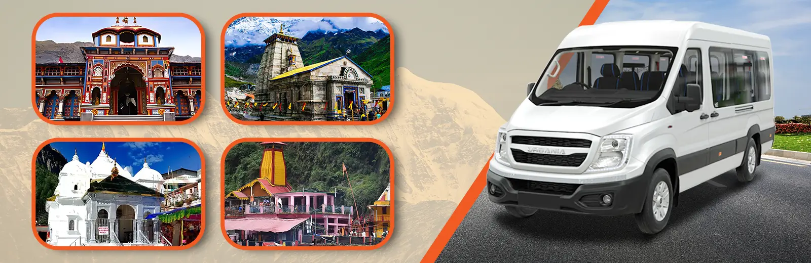 Delhi to Char Dham Yatra by Urbania Van