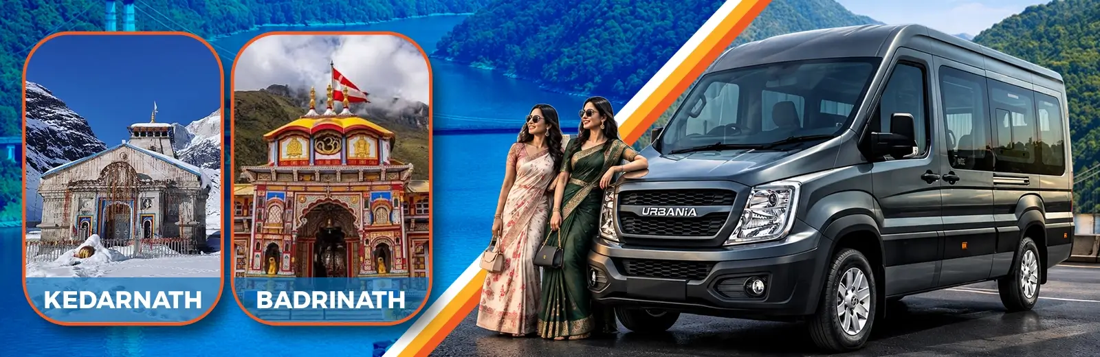 Do Dham Yatra by Force Urbania Van Do Dham Yatra by Force Urbania Van