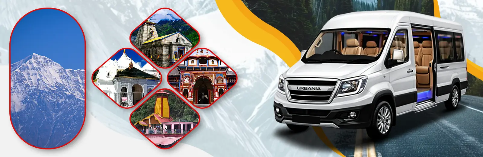 Haridwar to Char Dham Yatra by Urbania Van