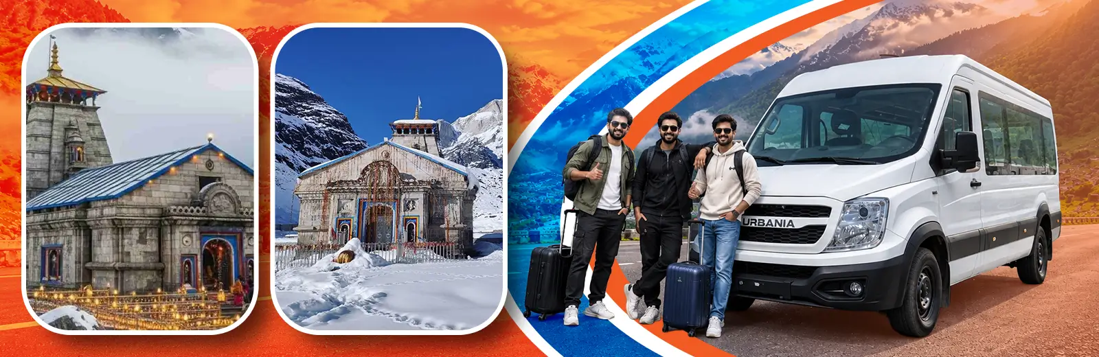 Haridwar to Kedarnath Yatra by Force Urbania Van Haridwar to Kedarnath Yatra by Force Urbania Van