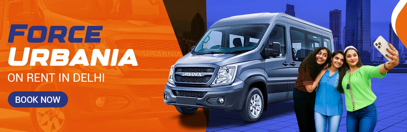 Force Urbania Van Rental in Delhi